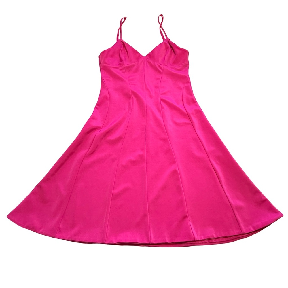 Oh Polly EDONIA Triangle Cup A-Line Mini Dress in Pink - Picture 3 of 10
